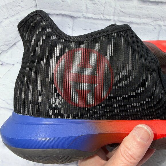 adidas Harden B/E 3 Boys Size 6.5 Black Red Blue Basketball Shoes Sneakers EUC - Picture 14 of 15